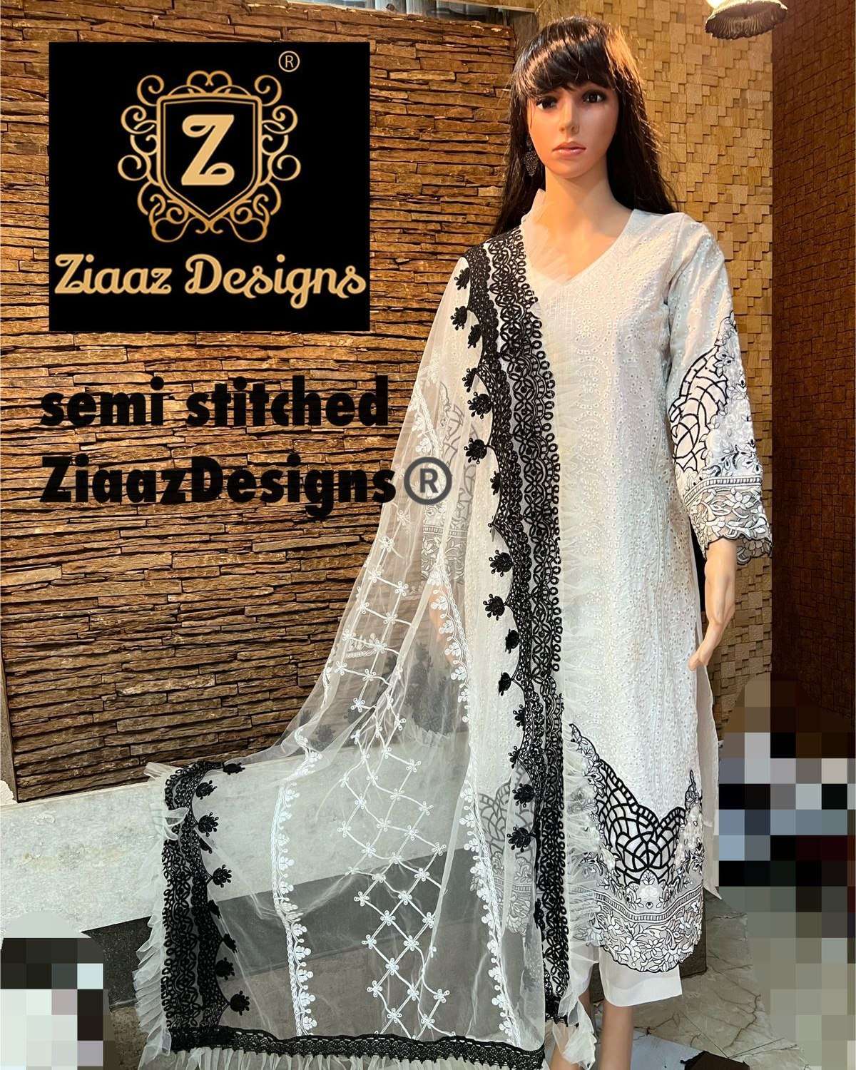 Mariab Summer collection Z series MB Black white